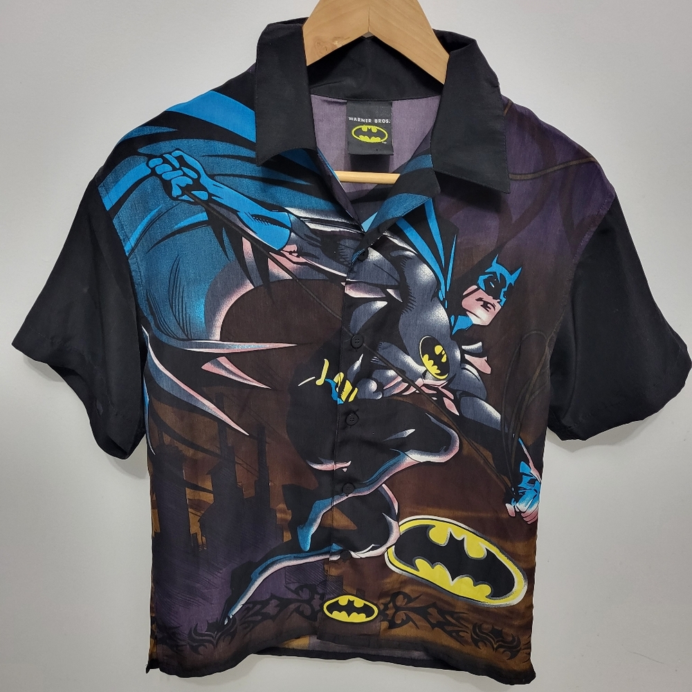 Batman Graphic Button-Up Shirt